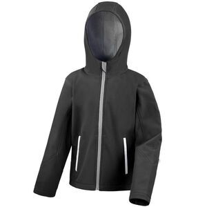 Result Core Kids Big Boys Junior Softshell Jacket / Black/Gray